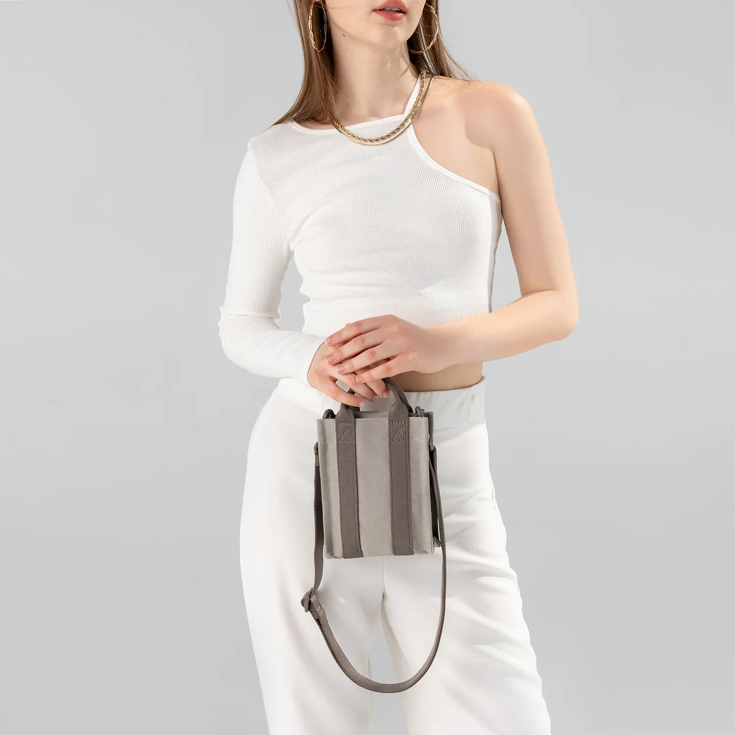 TURA PHONE BAG - ASH MOCHA